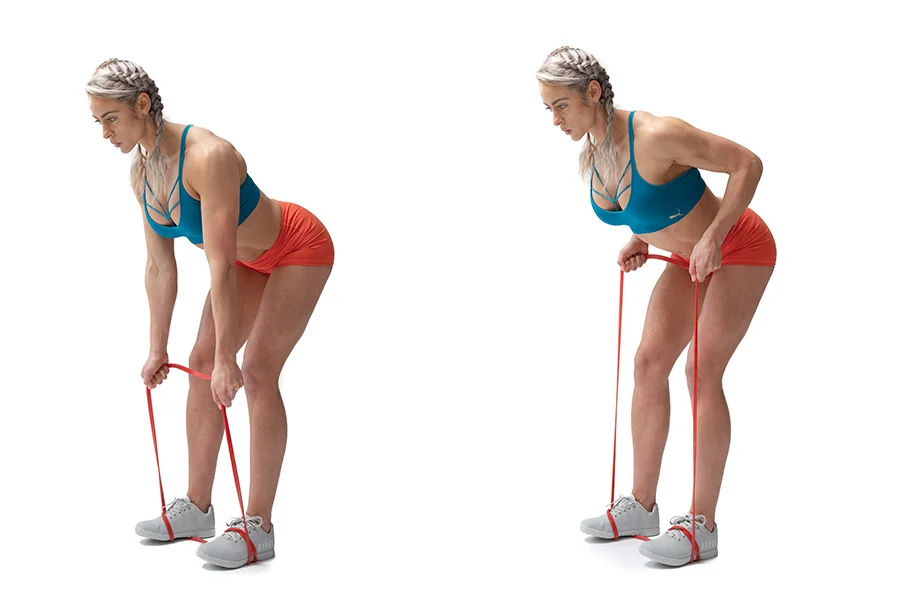 Banded Bent-Over Row (Bantlı Eğik Sırt Çekişi)