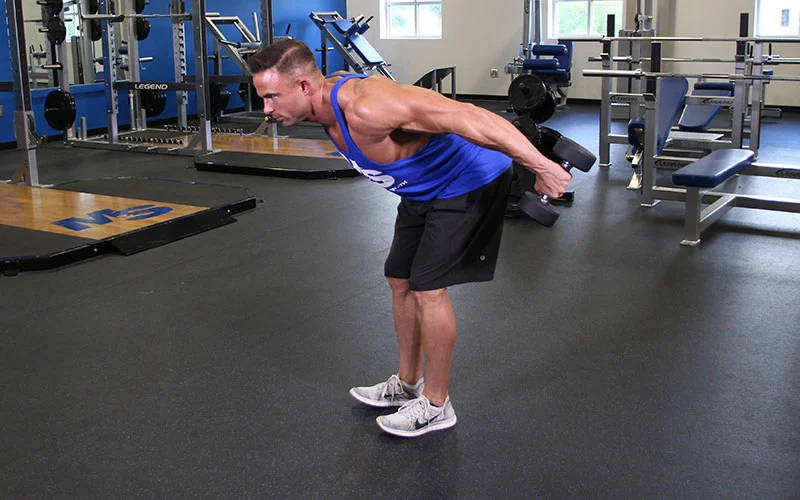 Bent Over Dumbbell Tricep Kickback